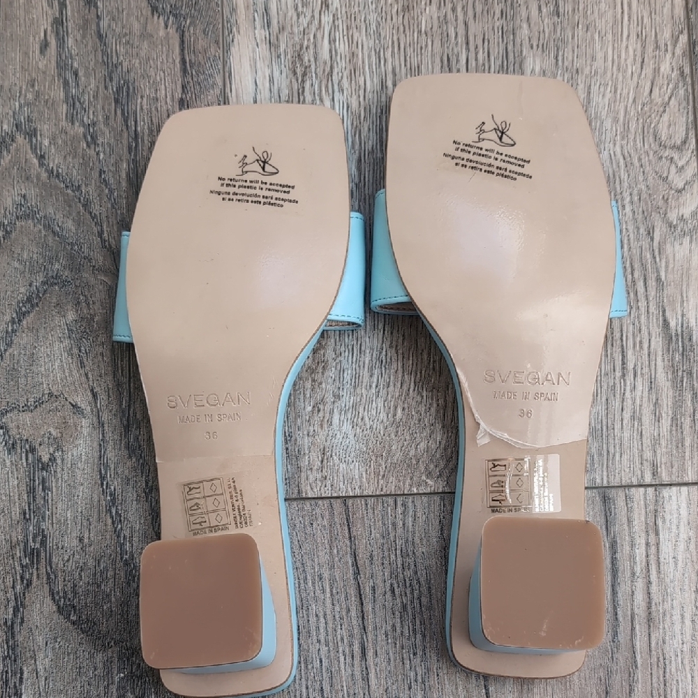 ALOHAS Light Blue Women's Sandals - Never Been Worn - Picture 2 of 3